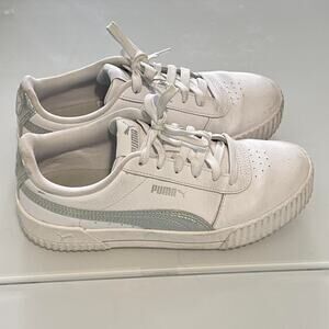 Puma White Sneakers Soft Foam Sz 8